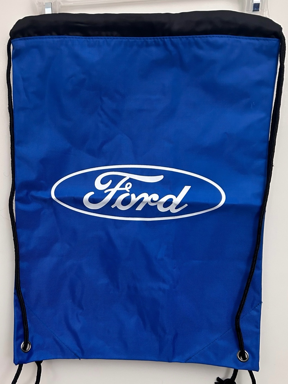 Ford Drawstring Bag - Blue with classic white logo